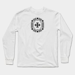 Aztec shield motif Long Sleeve T-Shirt